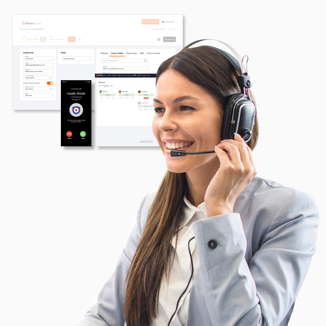 Agent using multiple award winning PhoneBurner platform