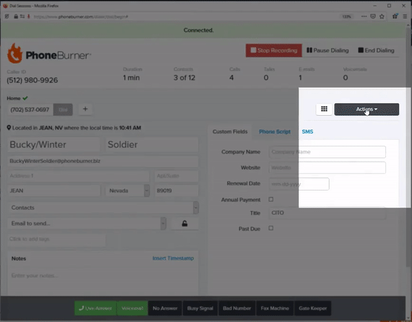 screenshot showing Zoom integration